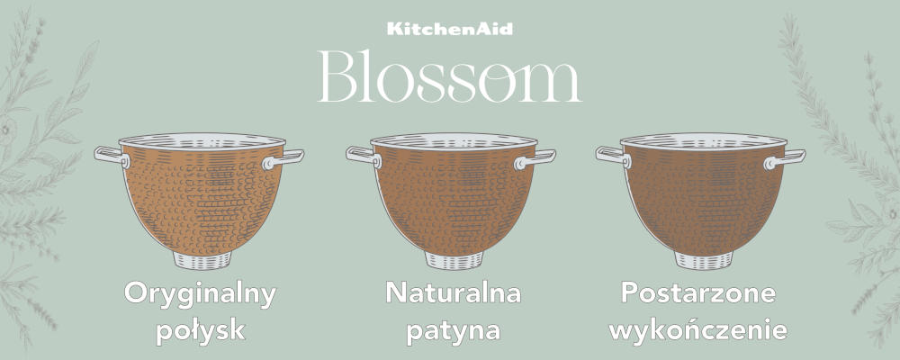 Mikser KitchenAid Artisan 5KSM180LEELB Blossom + miedź